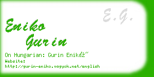eniko gurin business card